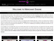 Tablet Screenshot of merchantengine.com